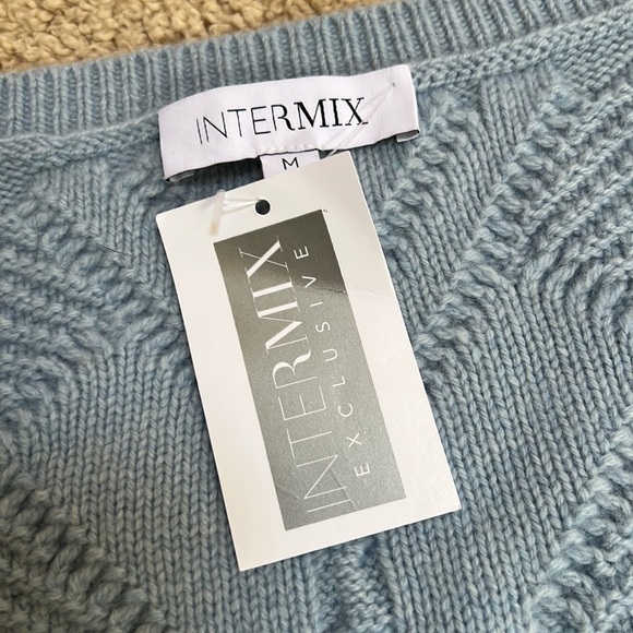 New! Intermix medium Adley cashmere/wool cable knit sweater. - Picture 7 of 12